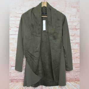 Anthropologie Drew | Olive Green Open Front Blanket Cardigan Sweater